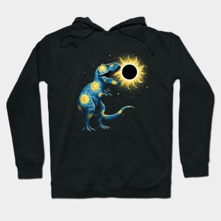 Total Solar Eclipse T-rex Dinosaur April 8 2024 Hoodie